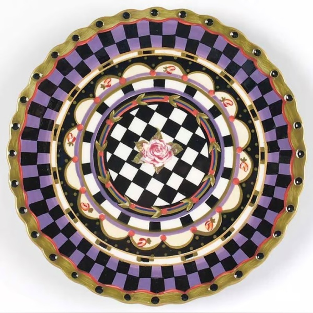 AMBER ROSE by NANETTE VACHER for AMBIANCE COLLECTION RARE SALAD PLATE